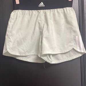 Adidas Women's Mint Green Athletic Shorts